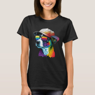 Splatter Pup Abstract Dog Canine 26 T-shirt
