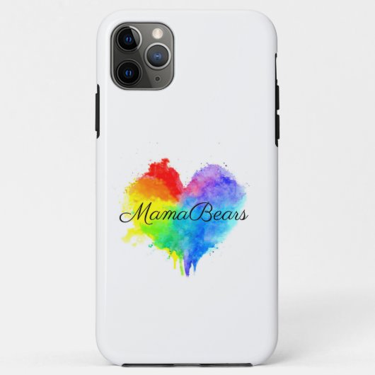 Splatter Rainbow Heart Phone Case (Achterkant)