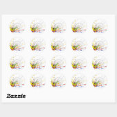 Splatter Ronde Sticker (Vel)