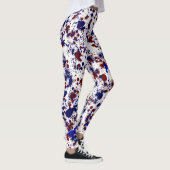 Splatter - Rood en blauw Leggings (Rechts)