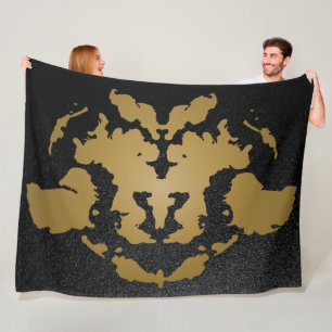 Splatter Rorschach Inkblot Test Fleece Deken