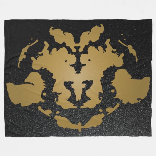 Splatter Rorschach Inkblot Test Fleece Deken (Voorkant (Horizontaal))