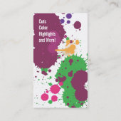 Splatter Scissors Visitekaartje (Achterkant)