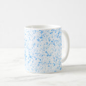 Splatter Texture - Blue Koffiemok (Voorkant rechts)