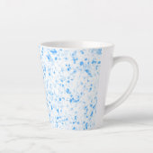 Splatter Texture - Blue Latte Mok (Rechts)
