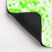 Splatter Texture - Lime Green Muismat (Hoek)