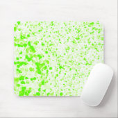 Splatter Texture - Lime Green Muismat (Met muis)