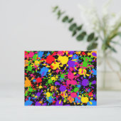 Splatter Wallpaper Briefkaart (Staand voorkant)