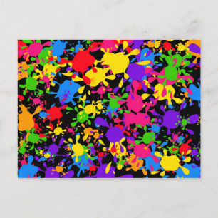 Splatter Wallpaper Briefkaart