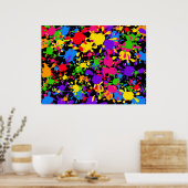 Splatter Wallpaper Poster (Keuken)