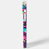 Splattered Chaos: neon verf spatten Case-Mate iPhone Case (Achterkant / Links)