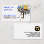 Splattered Paint Home Painting Visitekaartje (Voorkant / Achterkant)