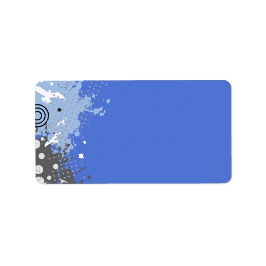 SPLATTERED Return Address Label (Voorkant)