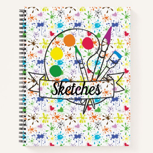 Splatterschets verven notitieboek (Voorkant)