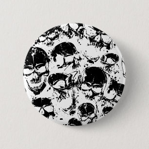 spleetskulls afdrukken ronde button 5,7 cm