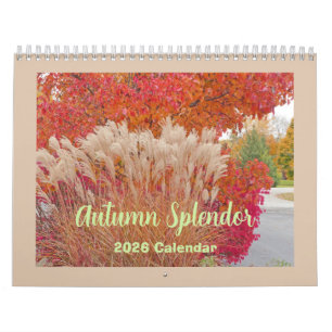 "SPLENDEUR DE L'AUTOMNE" 12 MOIS 2026 CALENDRIER