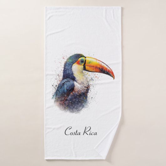 Splendeur tropicale Toucan (Serviette de bain)