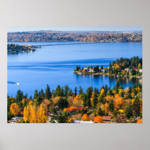 Splendid covu of fall at Bellevue Poster