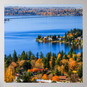 Splendid covu of fall at Bellevue Poster