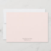 Splendid Cross Photo Baptism Uitnodiging - Roze (Achterkant)