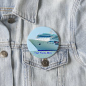 Splendid Cruise Ship Name Badge Ronde Button 7,6 Cm (In situ)