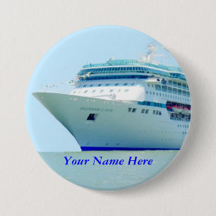 Splendid Cruise Ship Name Badge Ronde Button 7,6 Cm