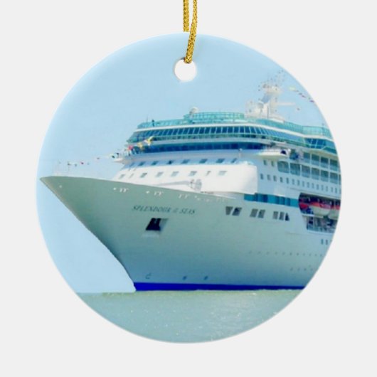 Splendid Cruise Ship Ornament (Voorkant)