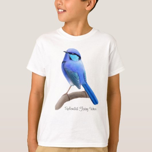 Splendid Fairy Wren Kinder T-Shirt (Voorkant)
