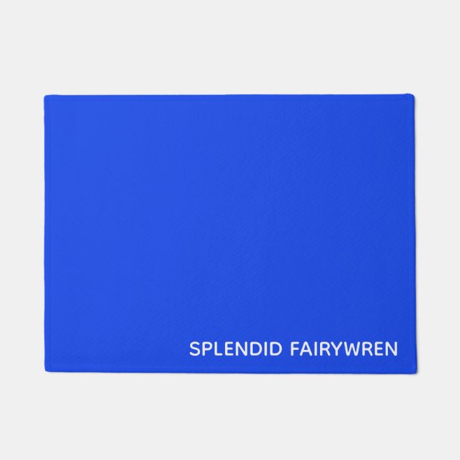 Splendid Fairywren Blue Color Name Deurmat (Voorkant)