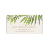 Splendid Summer Wedding address label (Voorkant)