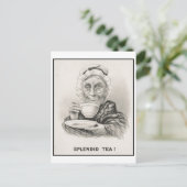 Splendid Tea Funky Carte postale Vintage (Debout devant)