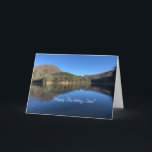 Splendide Paysage Du Lac, Son, Carte Anniversaire.<br><div class="desc">Magnifique et impressionnante est cette simple carte d'anniversaire de Fils! Message très simple et significatif pour votre fils,  qui s'avère,  soixante. Meilleurs voeux de vous,  en tant que parents. Le nom et les années peuvent être customisés.</div>
