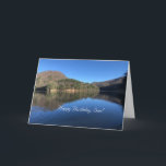 Splendide Paysage Du Lac, Son, Carte Anniversaire.<br><div class="desc">Magnifique et impressionnante est cette simple carte d'anniversaire de Fils! Message très simple et significatif pour votre fils,  qui s'avère,  soixante. Meilleurs voeux de vous,  en tant que parents. Le nom et les années peuvent être customisés.</div>