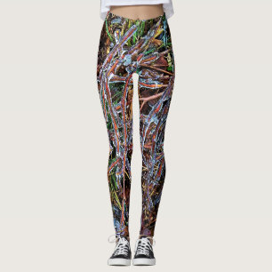 SplendidLee - Ice Twigs Photo Leggings