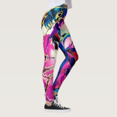SplendidLee - Leggings d'art de lampes de lave Abs (Droite)