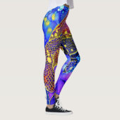 SplendidLee - Poisson Abstrait Imprimer Leggings (Droite)