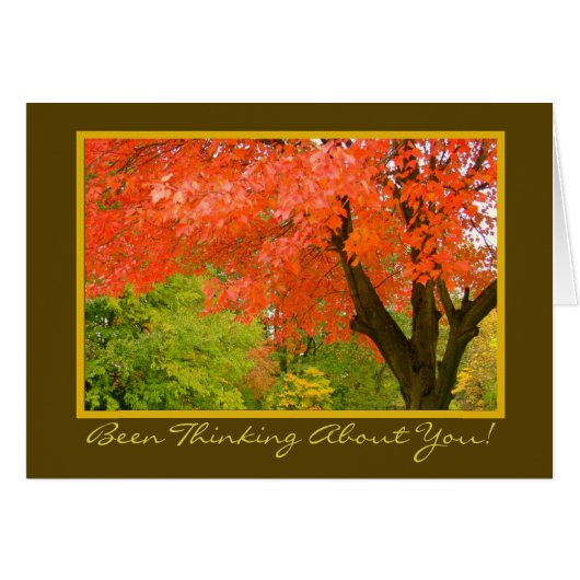 Splendor d'automne/Pensée de vous/carte de voeux (Devant horizontal)