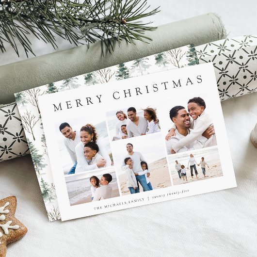 Splendor d'hiver | Carte de collage photo de vacan