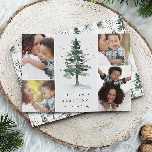 Splendor d'hiver | Carte de collage photo de vacan