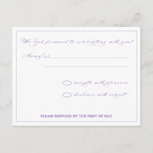 Splendor floral RSVP