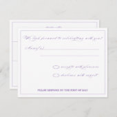 Splendor floral RSVP (Devant / Derrière)