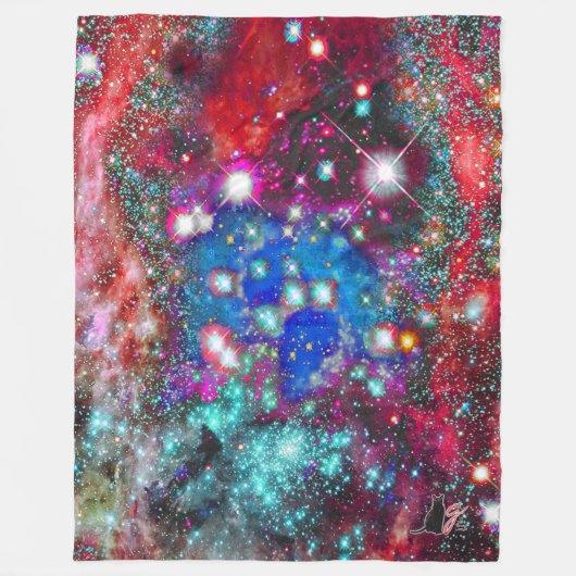 Splendorous Star Field Fleece Deken (Voorkant)