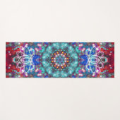 Splendorous Zen Lotus Star Kaleid Yogamat (Voorkant (horizontaal))