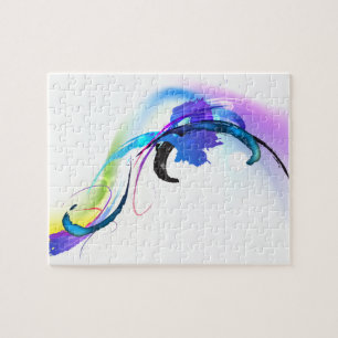 Spletters abstracte morning Glory Paint Legpuzzel
