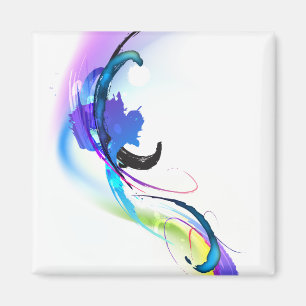 Spletters abstracte morning Glory Paint Magneet