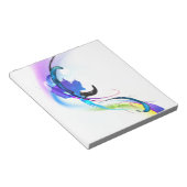 Spletters abstracte morning Glory Paint Notitieblok (Schuin)