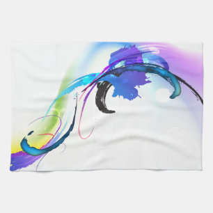 Spletters abstracte morning Glory Paint Theedoek