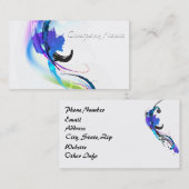 Spletters abstracte morning Glory Paint Visitekaartje (Voorkant / Achterkant)