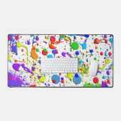 Spletters op wit verven bureaumat (Keyboard & Muis)