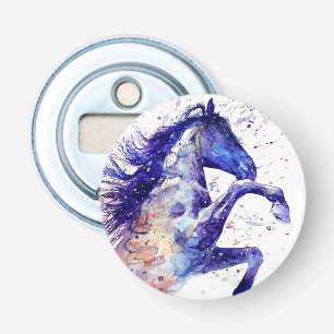 Spletters voor de Waterverf van artistieke paarden Button Flesopener
